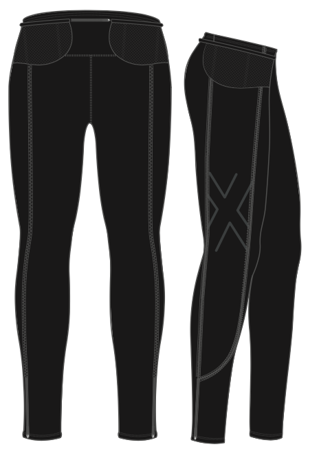 POLI TRENINGSBUKSE/TIGHTS TRACK - TRYG