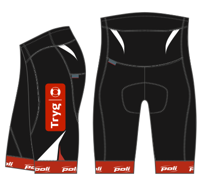 POLI SYKKELBUKSE KYLE, KORT DAME - TRYG