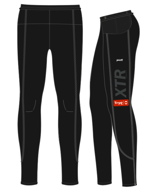 POLI TRENINGSBUKSE/TIGHTS TRACK - TRYG