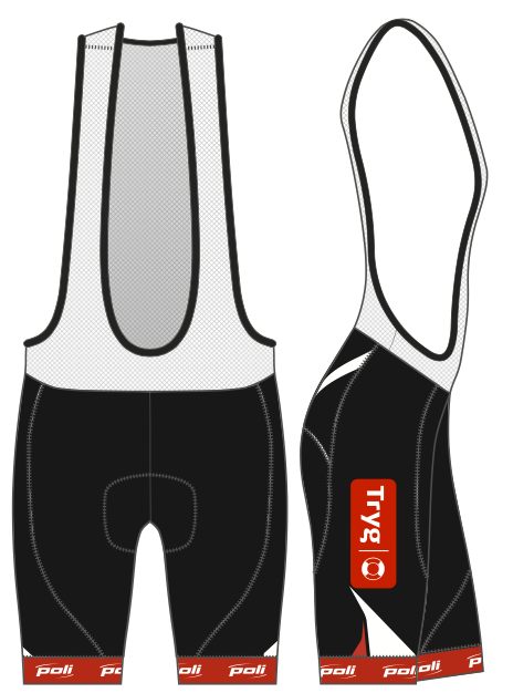 POLI SYKKELBUKSE KYLE, KORT BIB - TRYG (DAME)