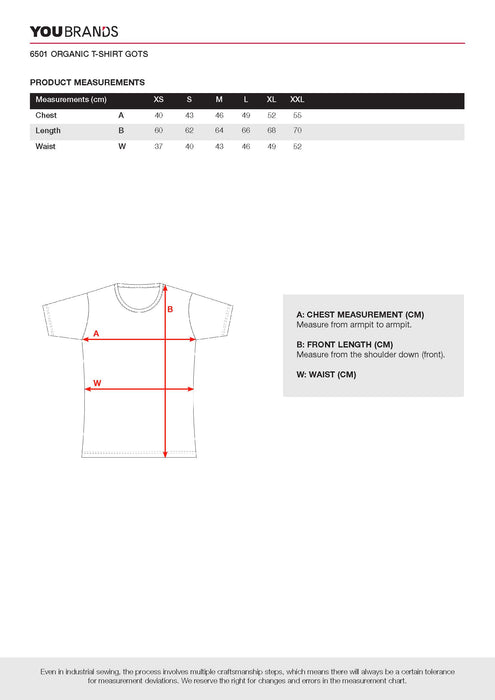 Organic T-shirt Dame GOTS